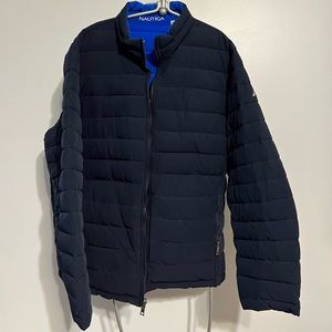 Nautical Reversible Puffer Coat - heavy weight